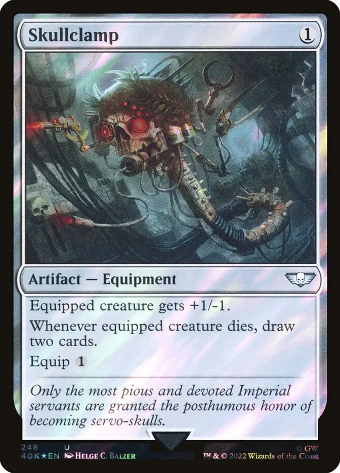 2022 Warhammer 40,000 Commander Skullclamp #248★ uncommon card image
