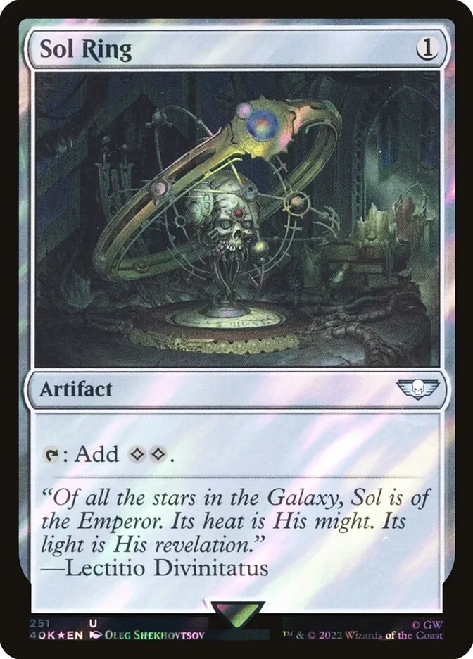2022 Warhammer 40,000 Commander Sol Ring uncommon #251 uncommon card image