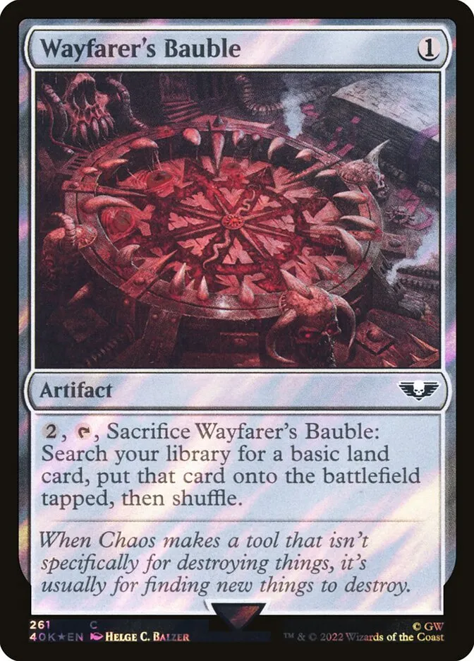 2022 Warhammer 40,000 Commander Wayfarer's Bauble #261★ common card image