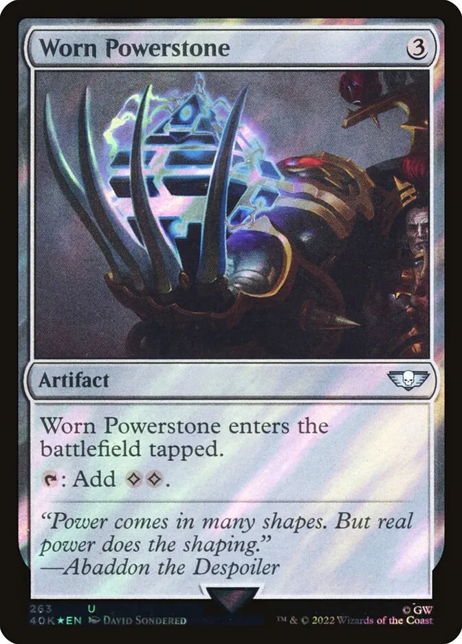 2022 Warhammer 40,000 Commander Worn Powerstone #263★ uncommon card image