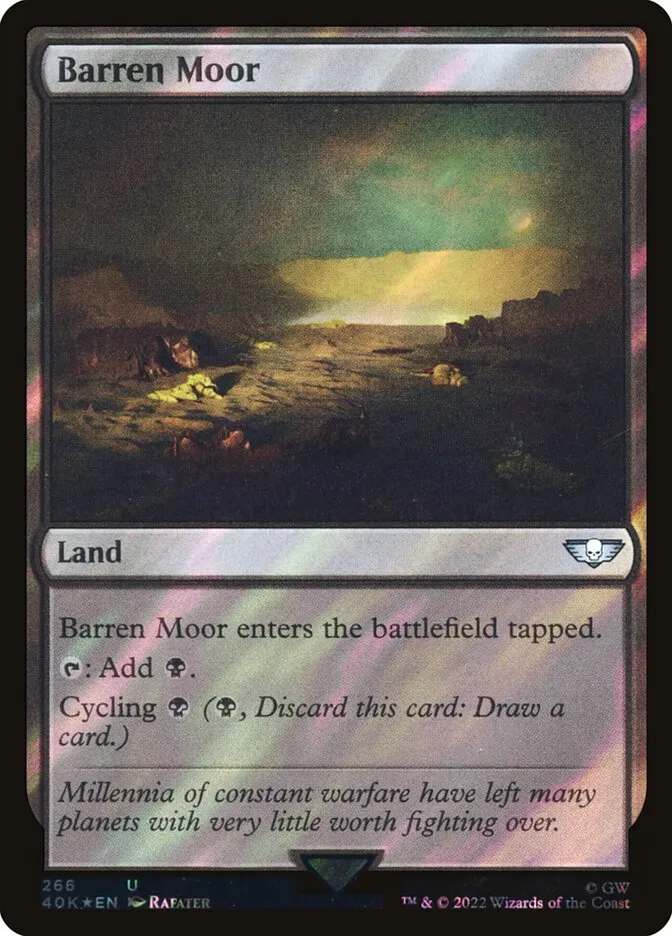 2022 Warhammer 40,000 Commander Barren Moor #266★ uncommon card image