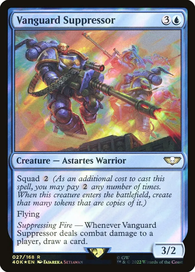 2022 Warhammer 40,000 Commander Vanguard Suppressor rare #27★ rare card image