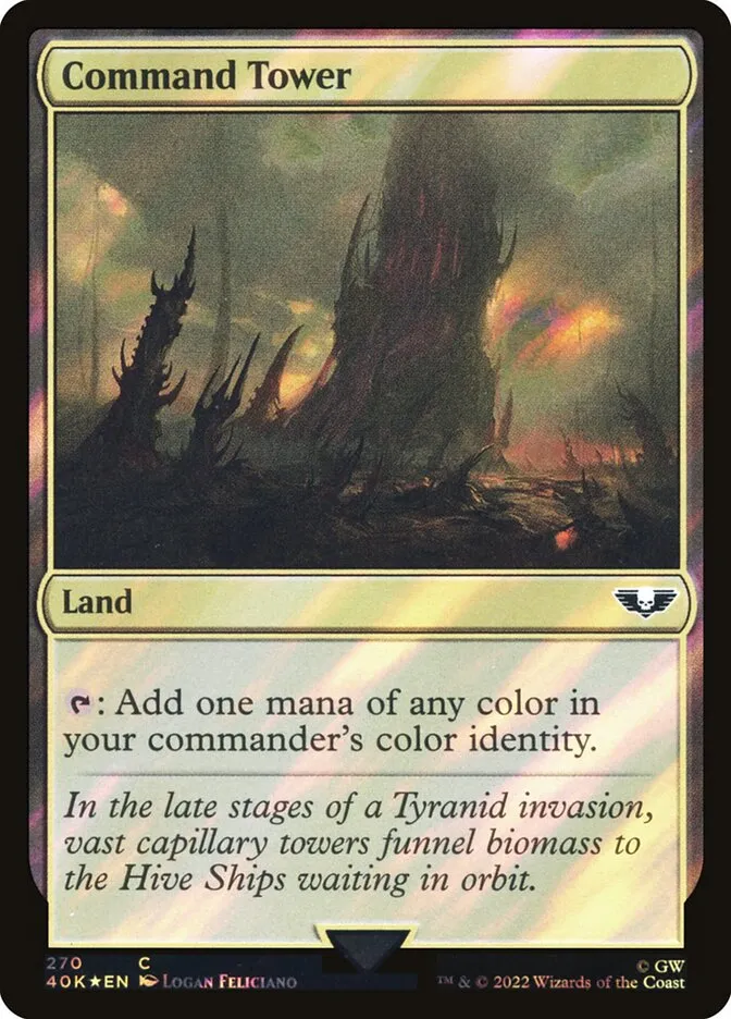 2022 Warhammer 40,000 Commander Command Tower #270★ common card image