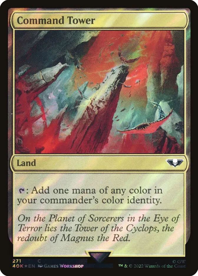 2022 Warhammer 40,000 Commander Command Tower common #271 common card image