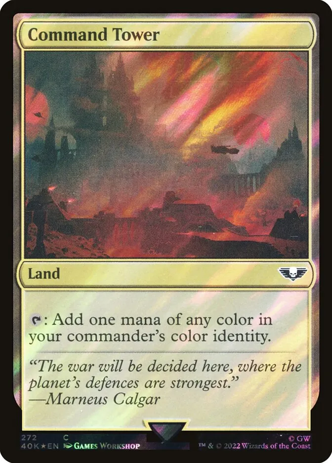 2022 Warhammer 40,000 Commander Command Tower common #272 common card image