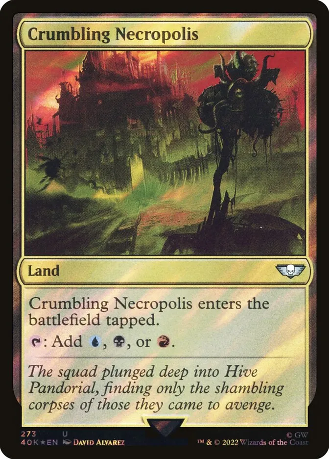 2022 Warhammer 40,000 Commander Crumbling Necropolis #273★ uncommon card image