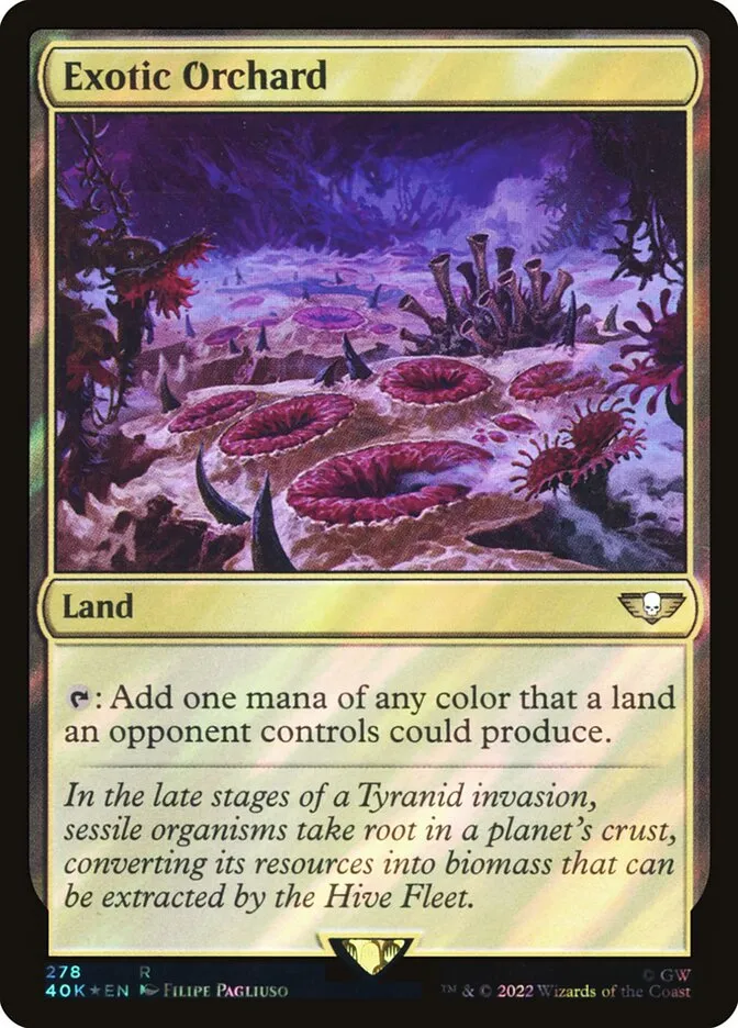 2022 Warhammer 40,000 Commander Exotic Orchard #278★ rare card image