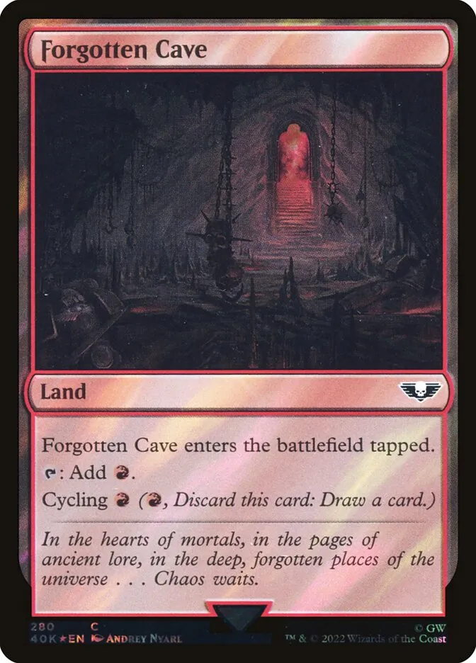 2022 Warhammer 40,000 Commander Forgotten Cave #280★ common card image
