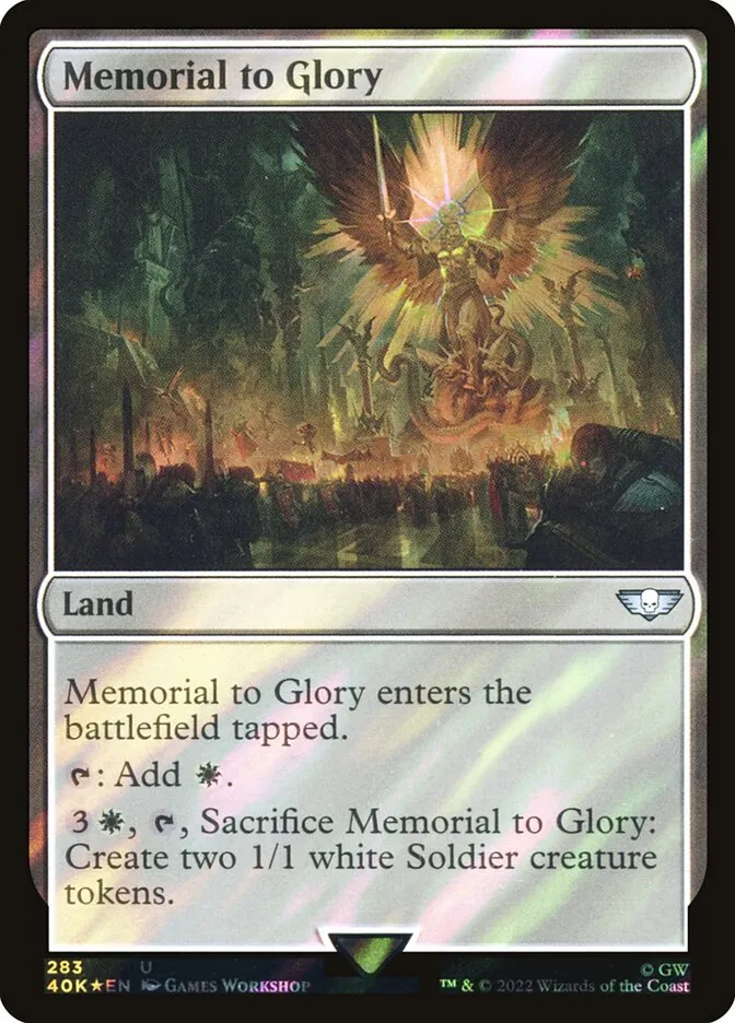 2022 Warhammer 40,000 Commander Memorial to Glory #283★ uncommon card image