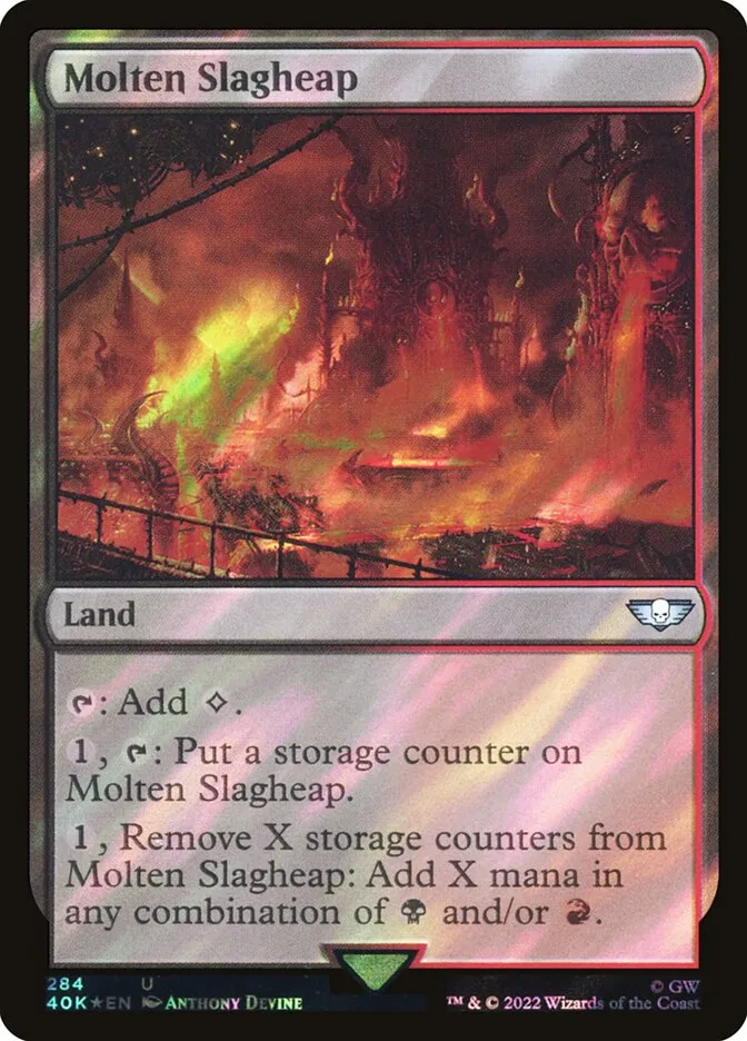 2022 Warhammer 40,000 Commander Molten Slagheap #284★ uncommon card image