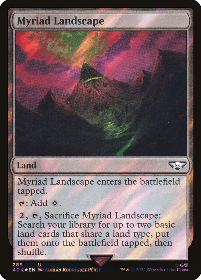 2022 Warhammer 40,000 Commander Myriad Landscape #285★ uncommon card image