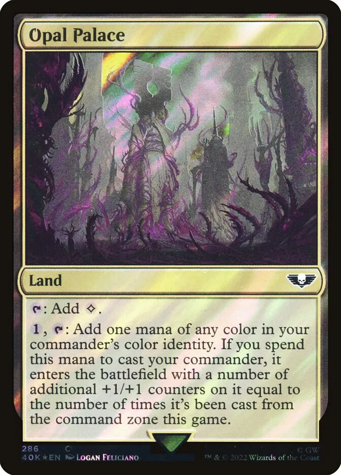 2022 Warhammer 40,000 Commander Opal Palace #286★ common card image