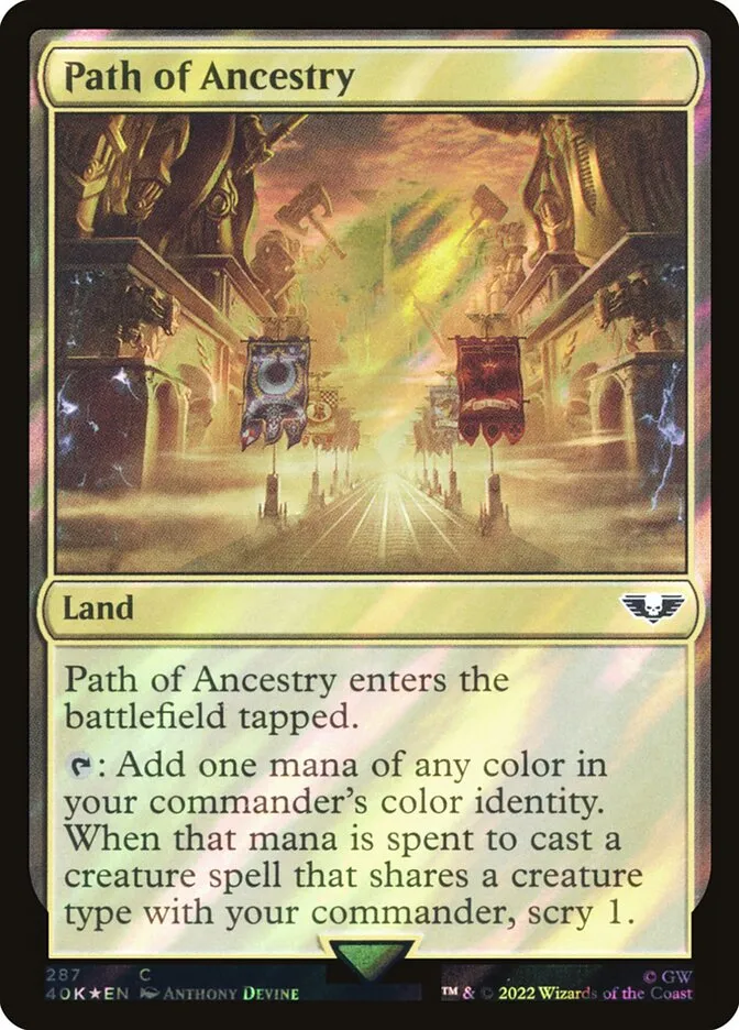 2022 Warhammer 40,000 Commander Path of Ancestry #287★ common card image