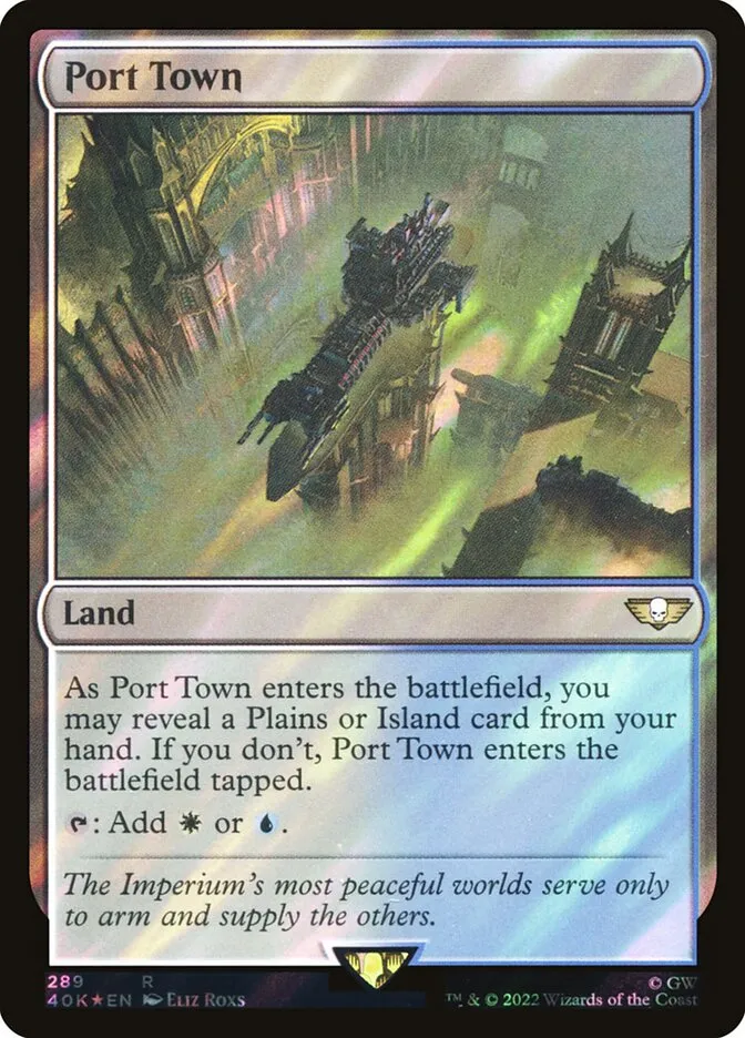 2022 Warhammer 40,000 Commander Port Town #289★ rare card image