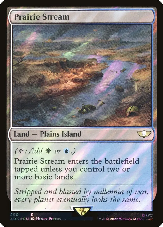 2022 Warhammer 40,000 Commander Prairie Stream #290★ rare card image