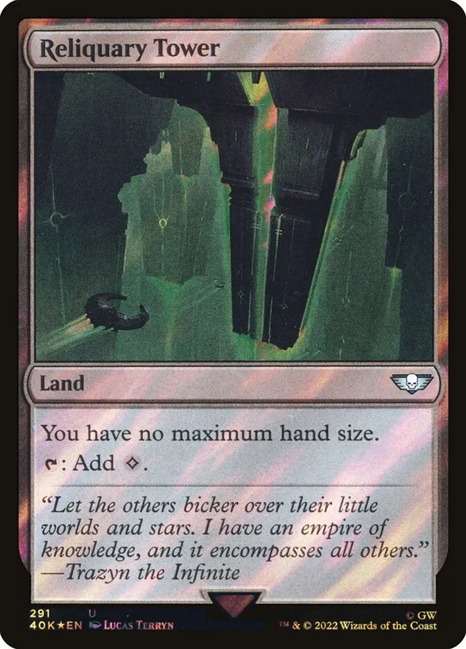 2022 Warhammer 40,000 Commander Reliquary Tower #291★ uncommon card image