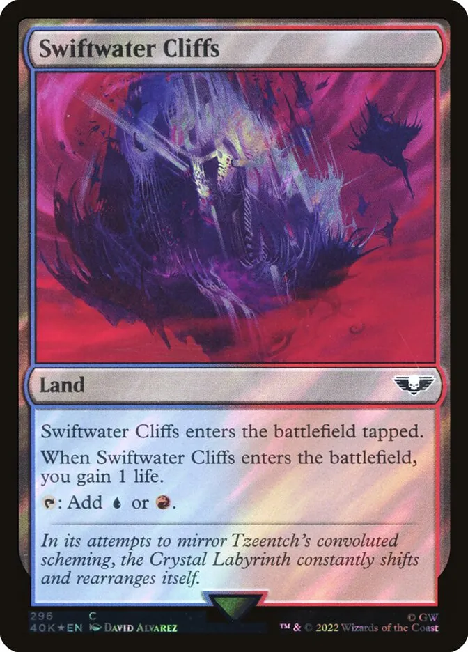 2022 Warhammer 40,000 Commander Swiftwater Cliffs #296★ common card image