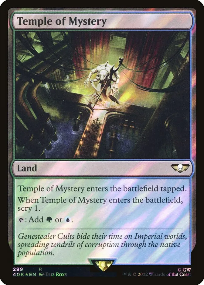 2022 Warhammer 40,000 Commander Temple of Mystery #299★ rare card image