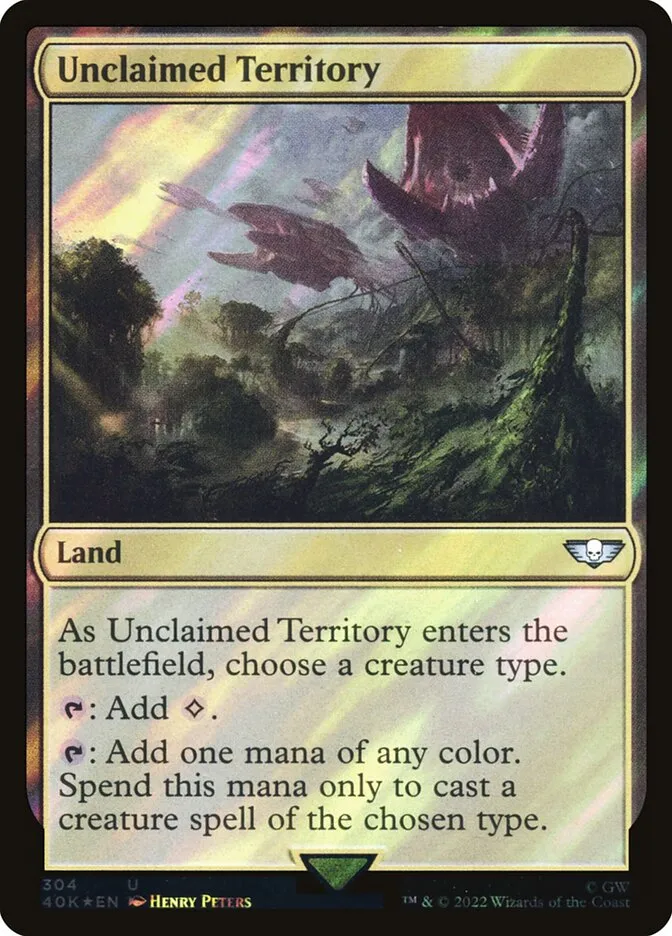 2022 Warhammer 40,000 Commander Unclaimed Territory #304★ uncommon card image