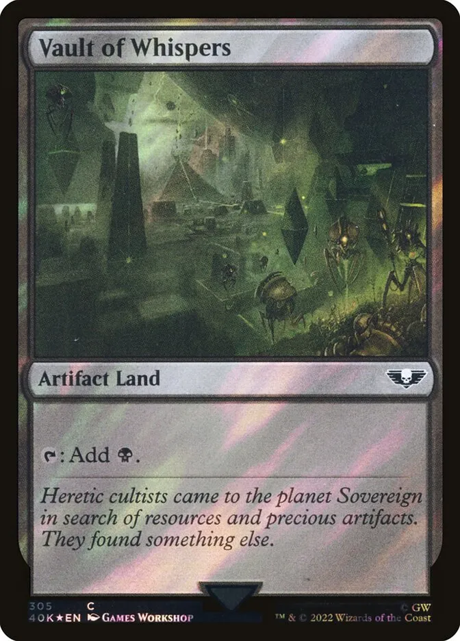 2022 Warhammer 40,000 Commander Vault of Whispers #305★ common card image