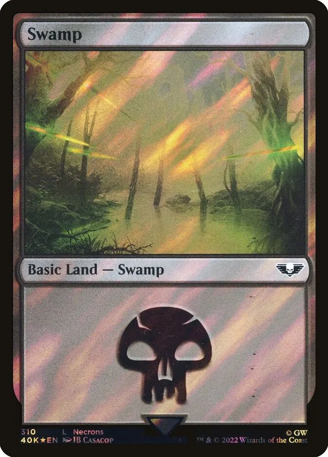 2022 Warhammer 40,000 Commander Swamp #310★ common card image