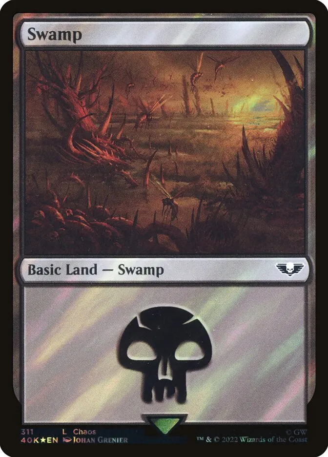 2022 Warhammer 40,000 Commander Swamp common #311 common card image
