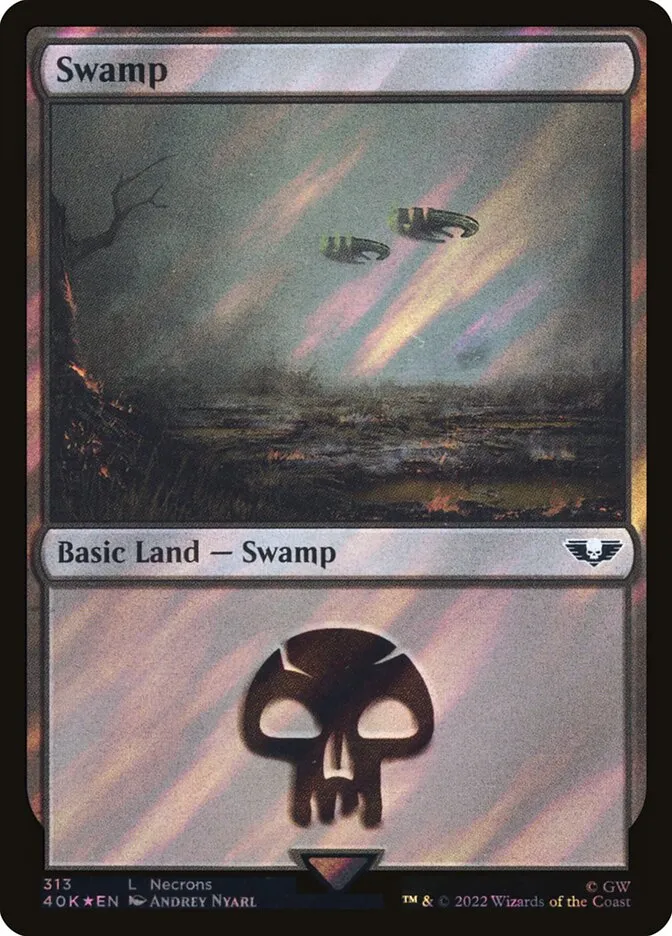2022 Warhammer 40,000 Commander Swamp common #313 common card image
