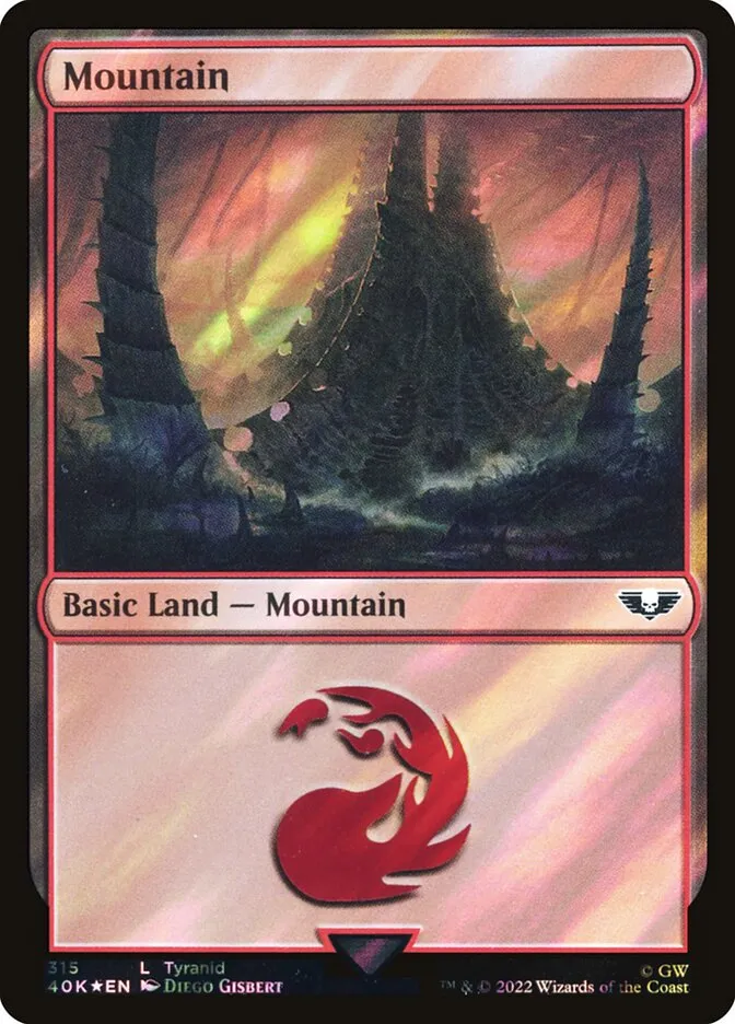2022 Warhammer 40,000 Commander Mountain #315★ common card image