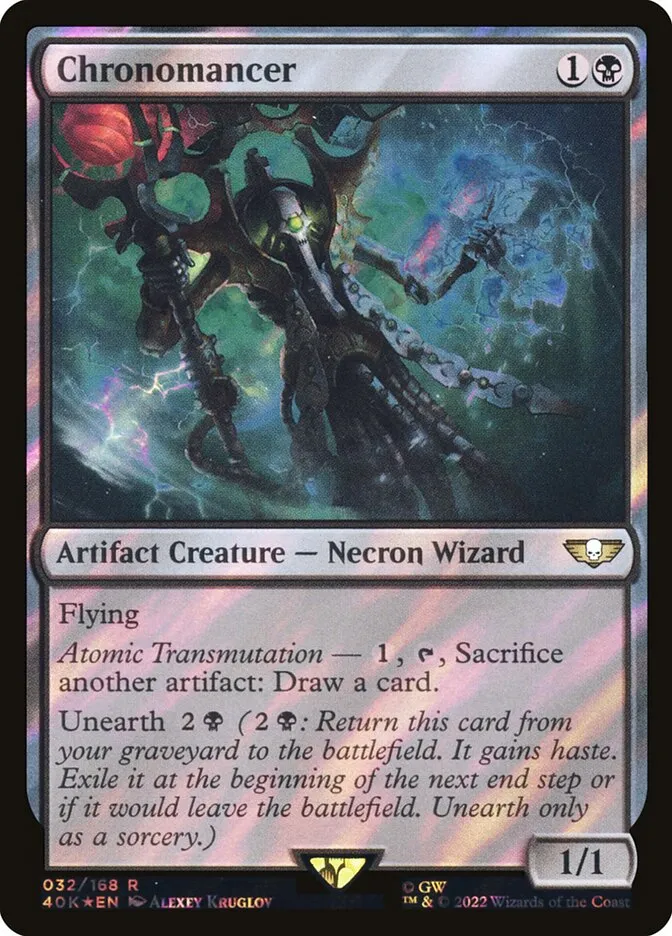 2022 Warhammer 40,000 Commander Chronomancer rare #32★ rare card image
