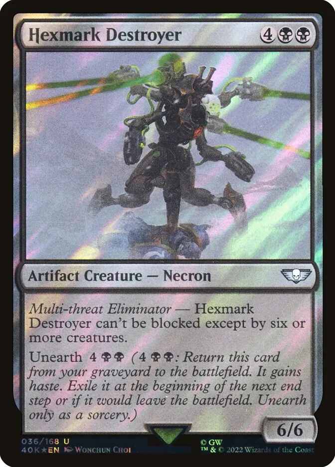 2022 Warhammer 40,000 Commander Hexmark Destroyer uncommon #36★ uncommon card image