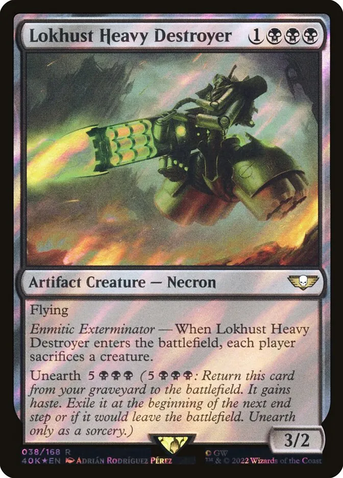2022 Warhammer 40,000 Commander Lokhust Heavy Destroyer rare #38★ rare card image