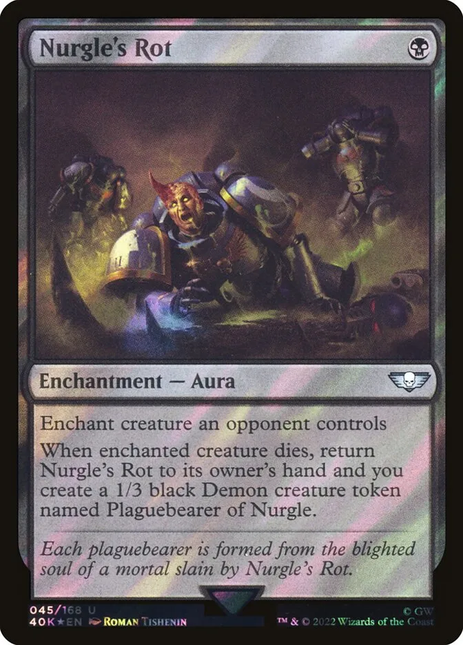 2022 Warhammer 40,000 Commander Nurgle's Rot uncommon #45★ uncommon card image