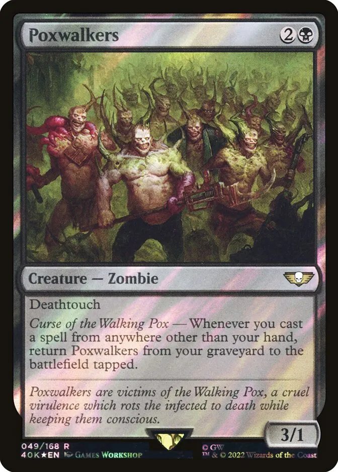 2022 Warhammer 40,000 Commander Poxwalkers rare #49★ rare card image