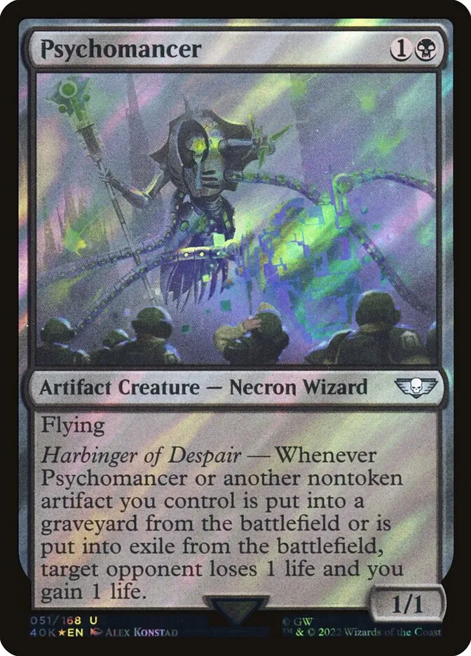 2022 Warhammer 40,000 Commander Psychomancer uncommon #51★ uncommon card image
