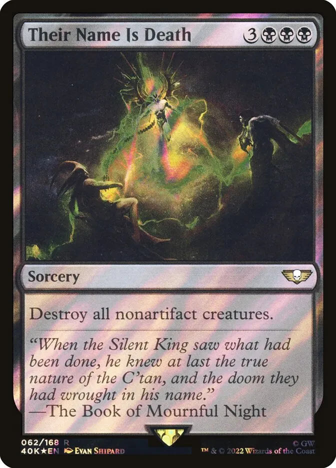 2022 Warhammer 40,000 Commander Their Name Is Death #62★ rare card image
