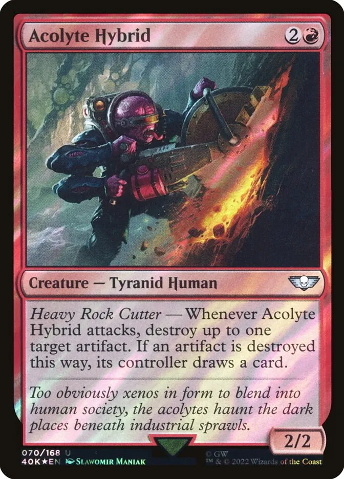 2022 Warhammer 40,000 Commander Acolyte Hybrid #70★ uncommon card image