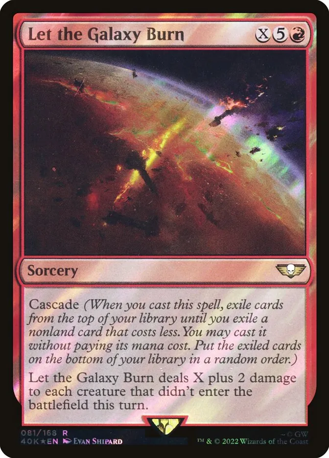 2022 Warhammer 40,000 Commander Let the Galaxy Burn #81★ rare card image