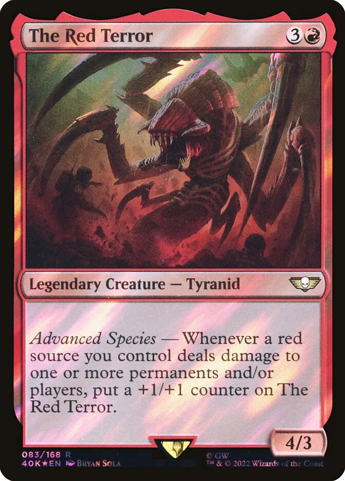 2022 Warhammer 40,000 Commander The Red Terror #83★ rare card image