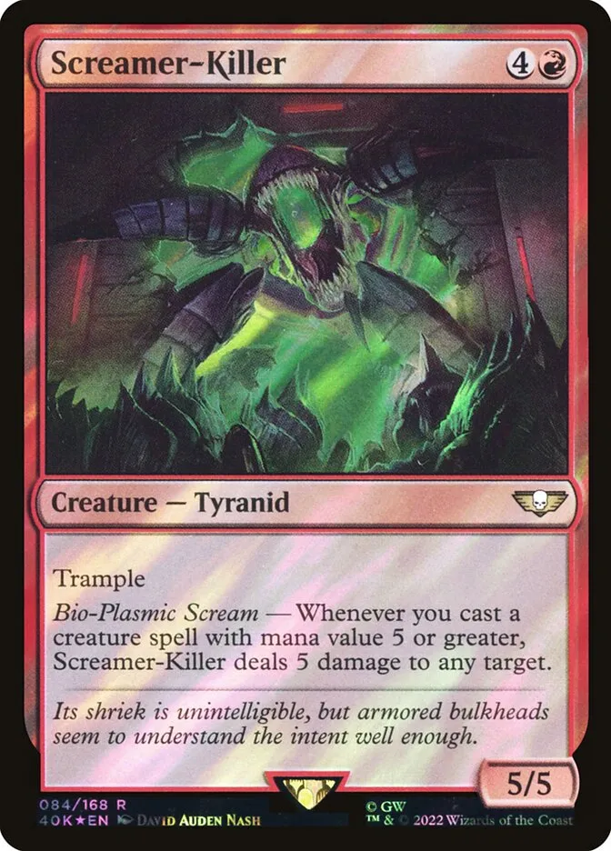2022 Warhammer 40,000 Commander Screamer-Killer #84★ rare card image
