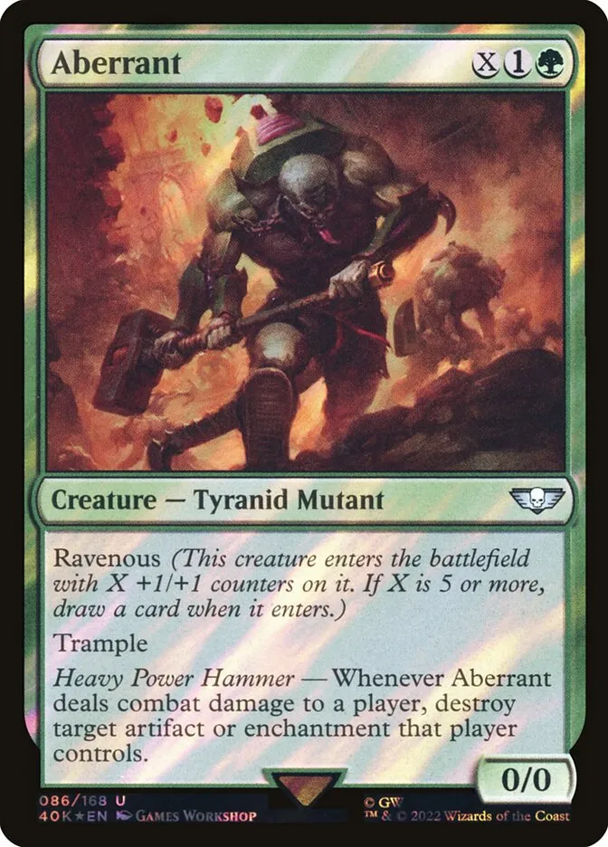 2022 Warhammer 40,000 Commander Aberrant #86★ uncommon card image