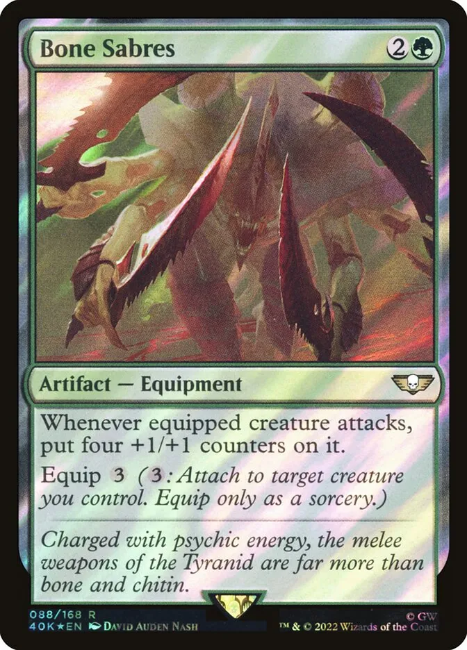 2022 Warhammer 40,000 Commander Bone Sabres #88★ rare card image