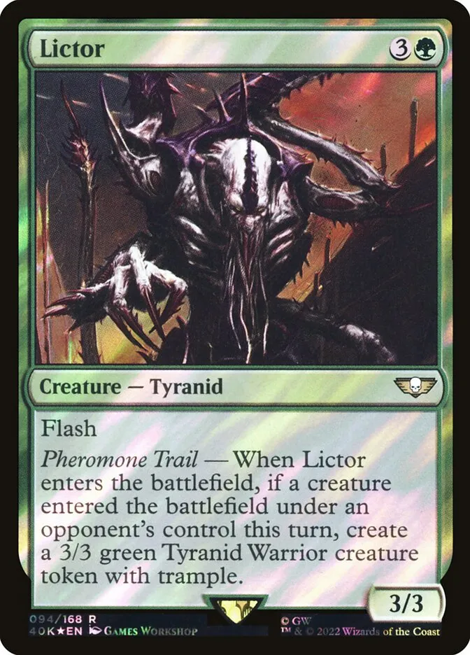 2022 Warhammer 40,000 Commander Lictor #94★ rare card image
