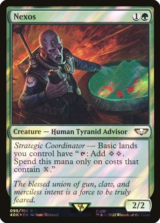 2022 Warhammer 40,000 Commander Nexos #95★ rare card image
