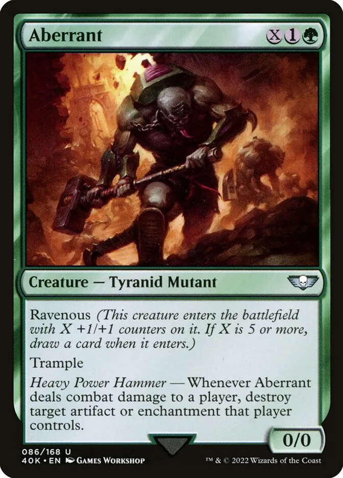 2022 Warhammer 40,000 Commander Aberrant uncommon #86 uncommon card image