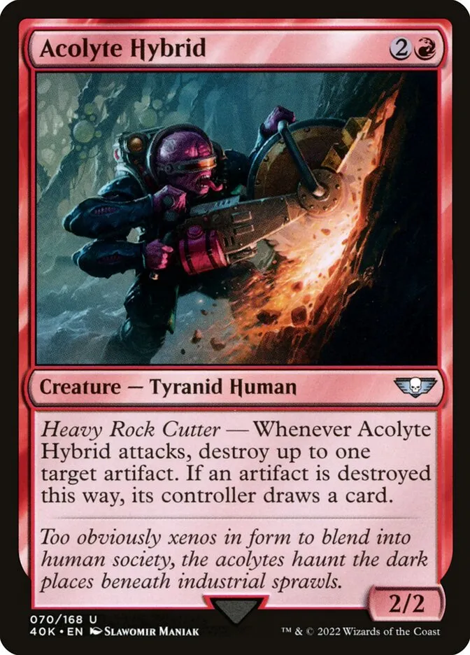 2022 Warhammer 40,000 Commander Acolyte Hybrid #70 uncommon card image