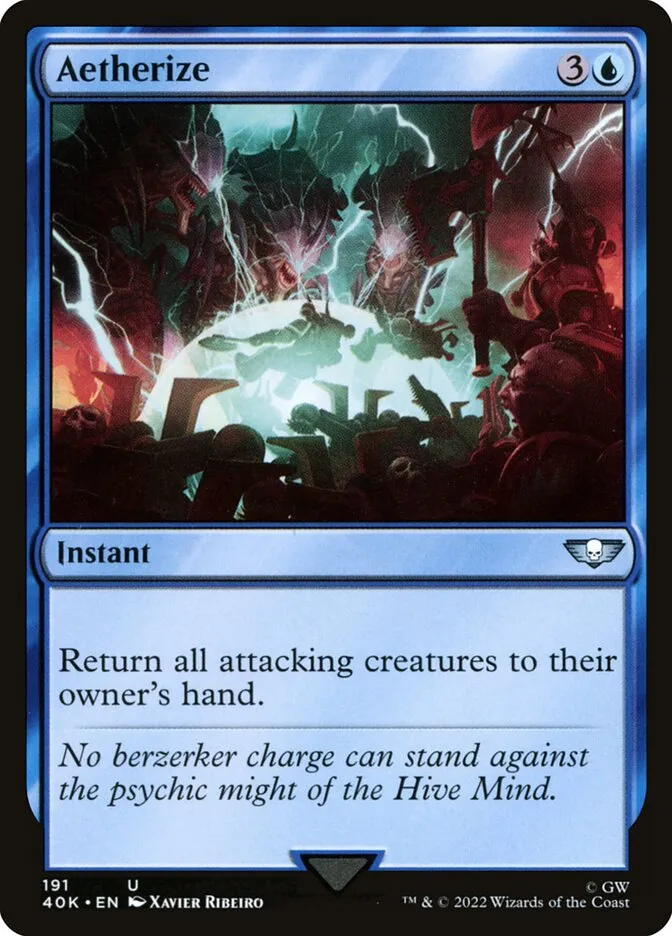 2022 Warhammer 40,000 Commander Aetherize uncommon #191 uncommon card image