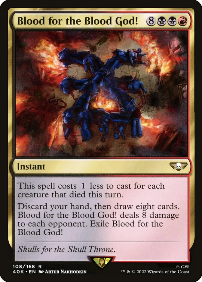2022 Warhammer 40,000 Commander Blood for the Blood God! #108 rare card image