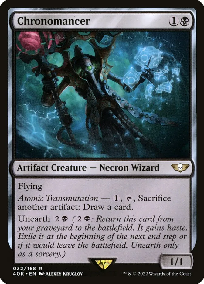 2022 Warhammer 40,000 Commander Chronomancer rare #32 rare card image