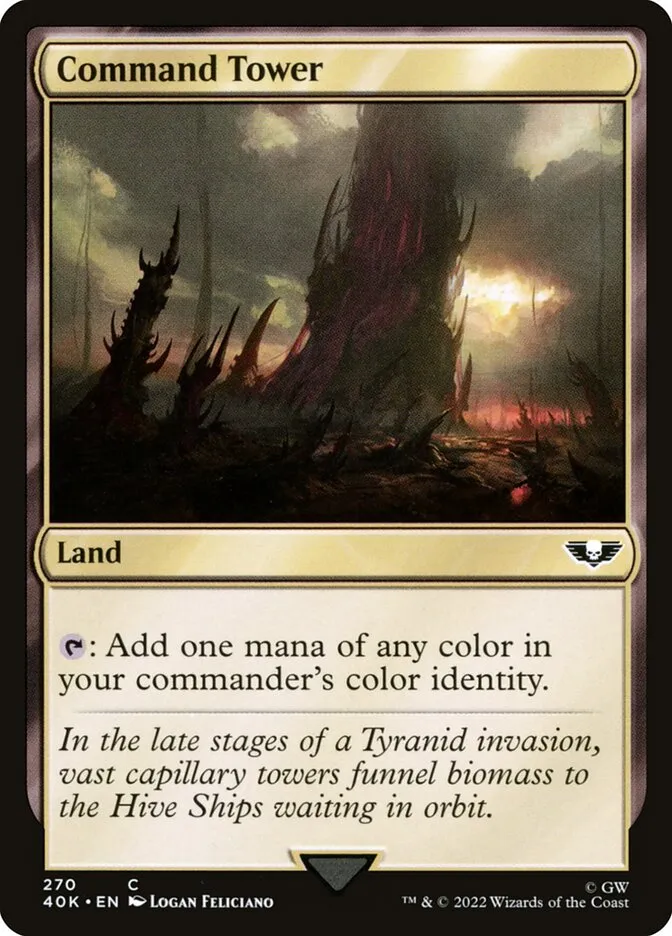 2022 Warhammer 40,000 Commander Command Tower common #270 common card image