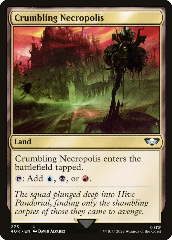 2022 Warhammer 40,000 Commander Crumbling Necropolis #273 uncommon card image